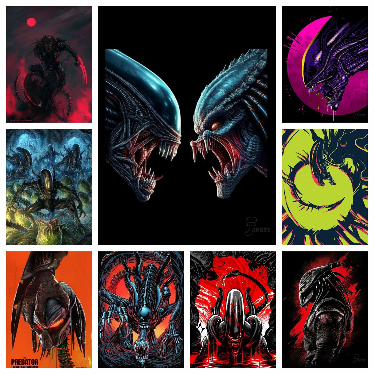 Embroidery Vs Cross Stitch - 2025 Nuovo Alien vs Predator Personaggio