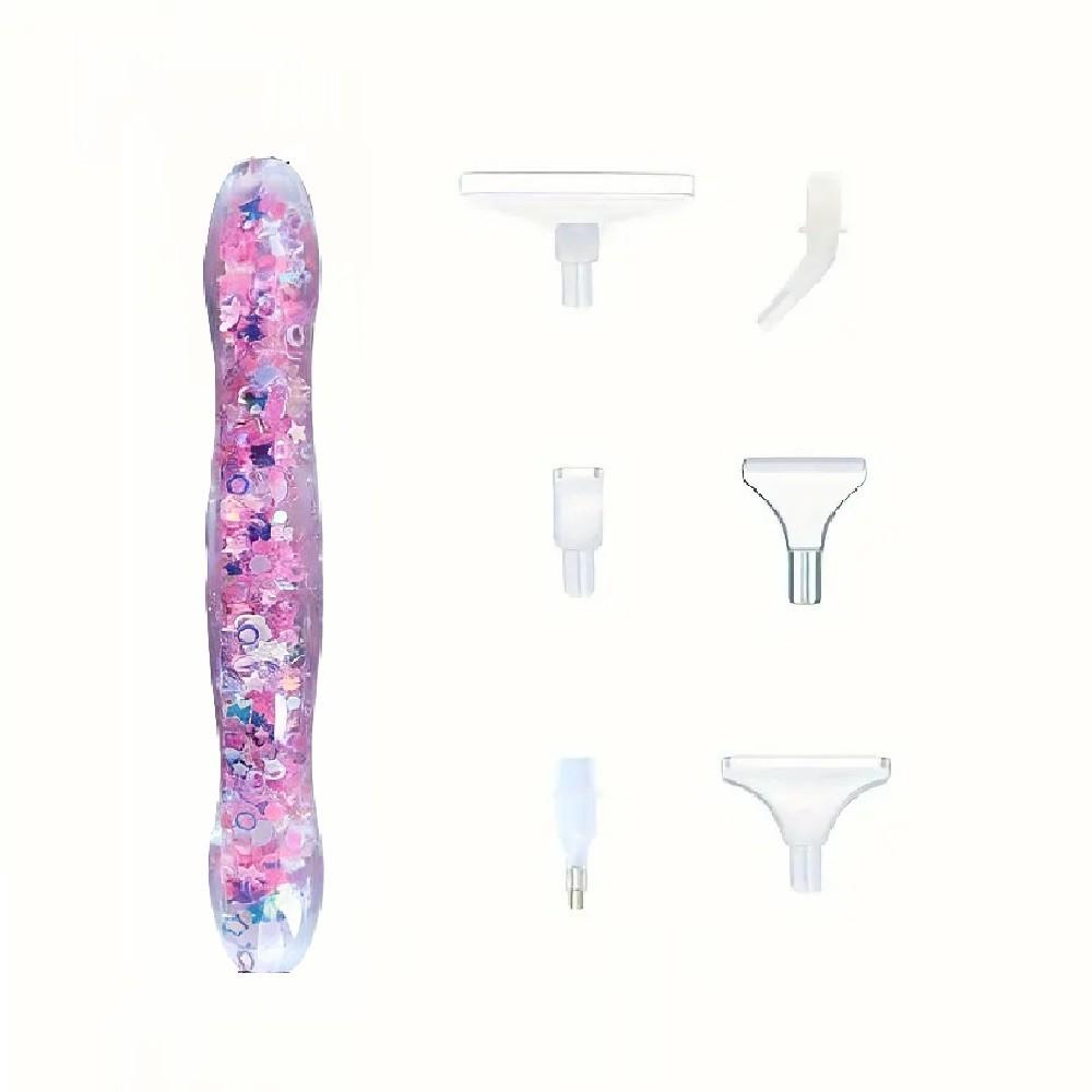 Embroidery Needle Pen - Penna per Diamond Painting Fosforescente, Kit