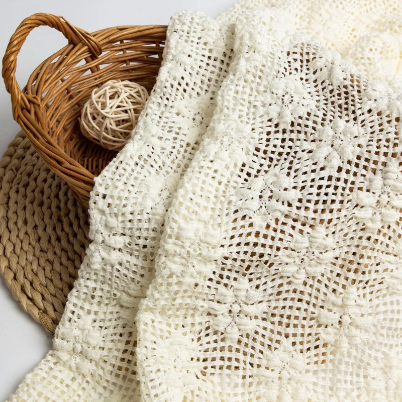 Embroidery Meaning - Tessuto jacquard arricciato a bolle, tessuto