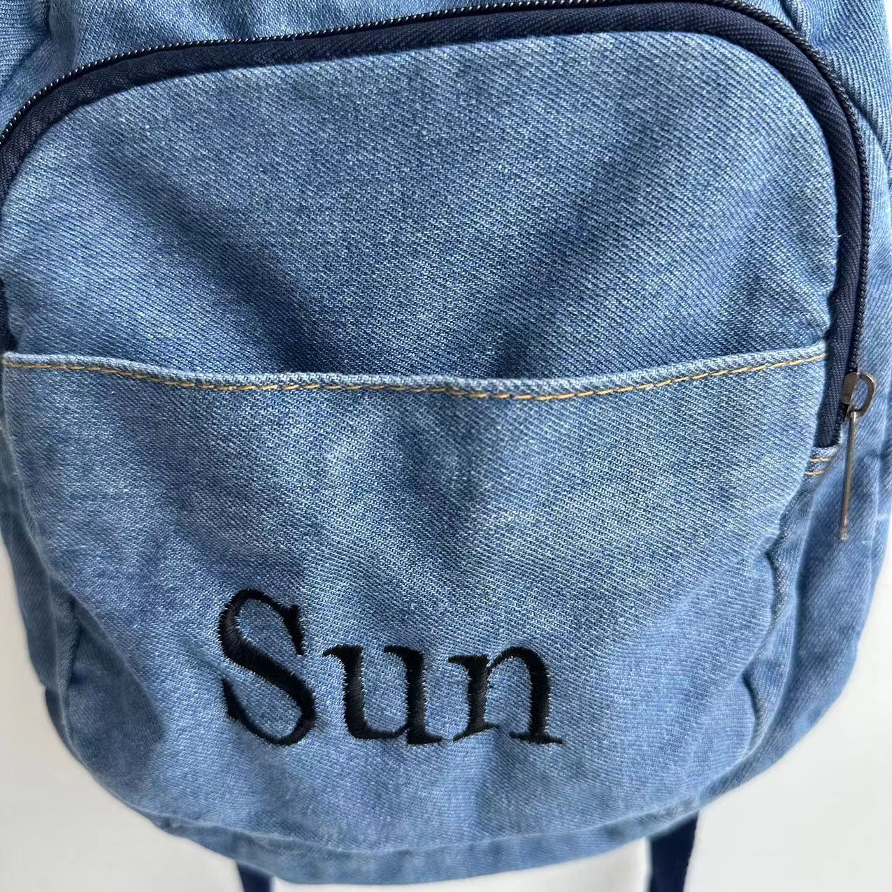 Zaino in Denim per ragazze nuo - Embroidery Names recensione e prezzo