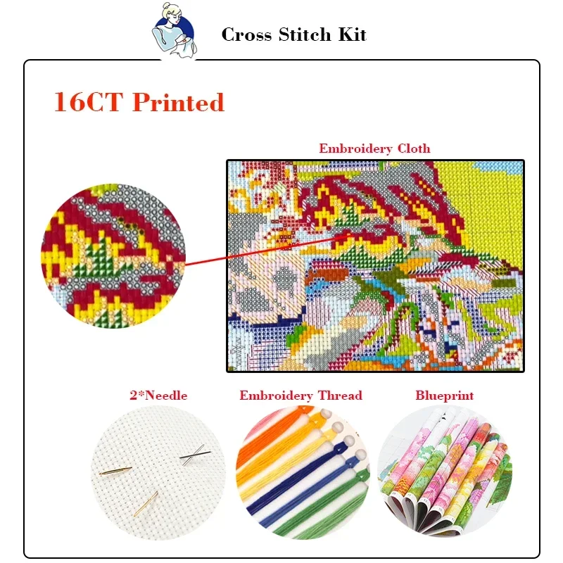 Kit per Punto Croce Joy Sunday - Embroidery Meaning recensione e prezzo