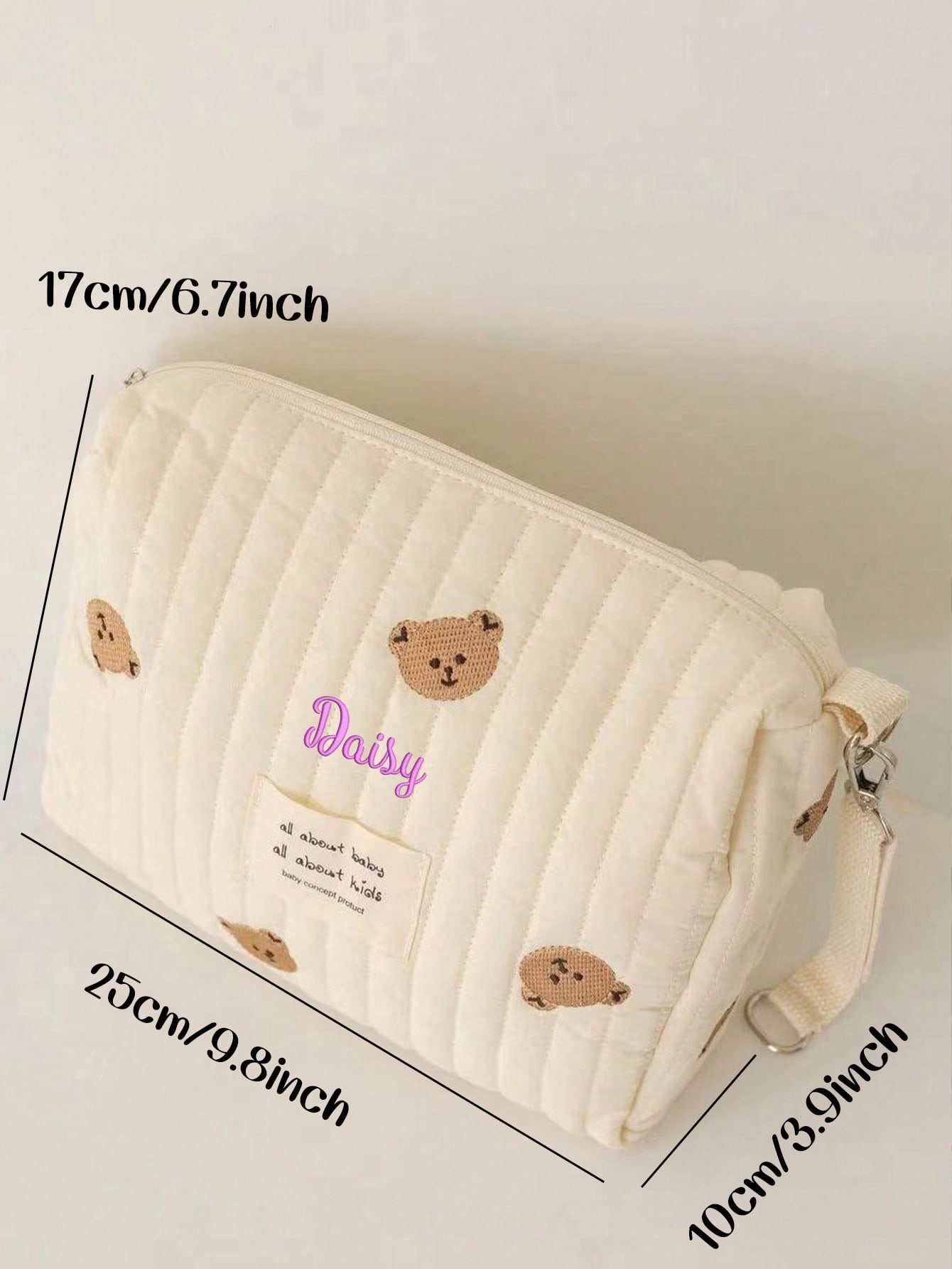 Borsa per pannolini con ricamo - Embroidery Names recensione e prezzo